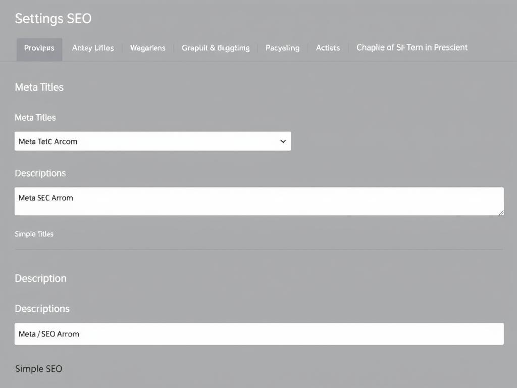 Webflow SEO settings showing basic optimization options Webflow SEO settings showing basic optimization options