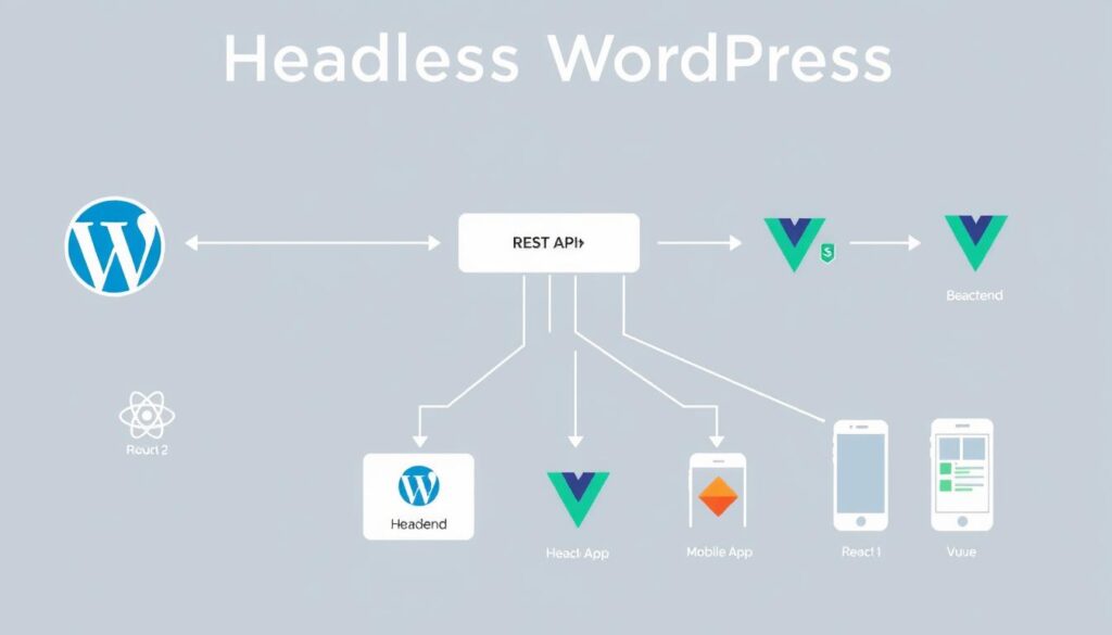 Headless WordPress architecture diagram