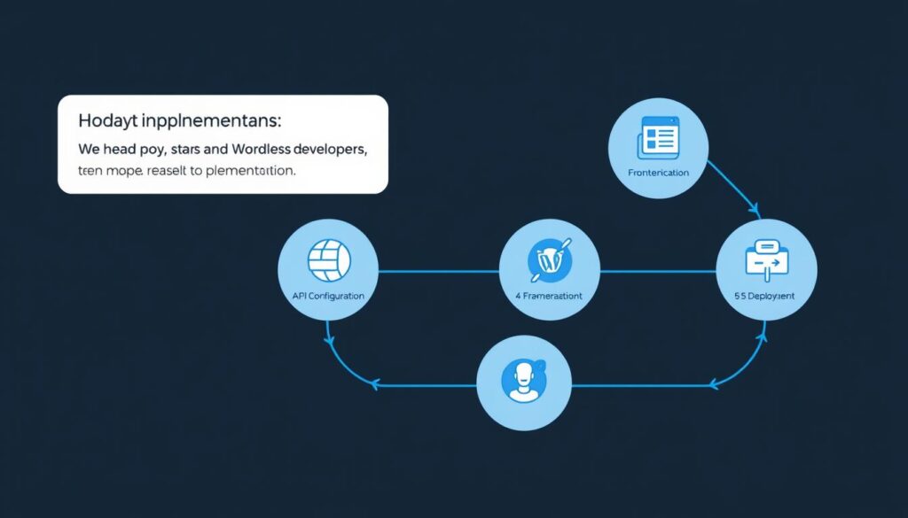 Step-by-step implementation diagram for headless WordPress development Step-by-step implementation diagram for headless WordPress development