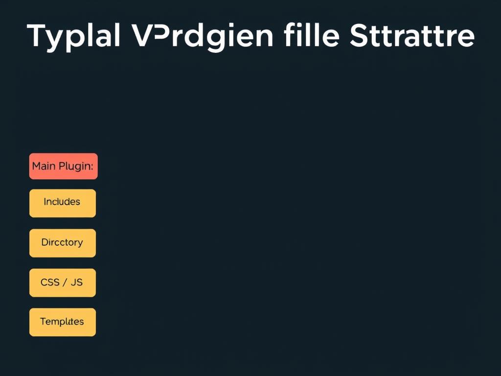 WordPress plugin file structure diagram