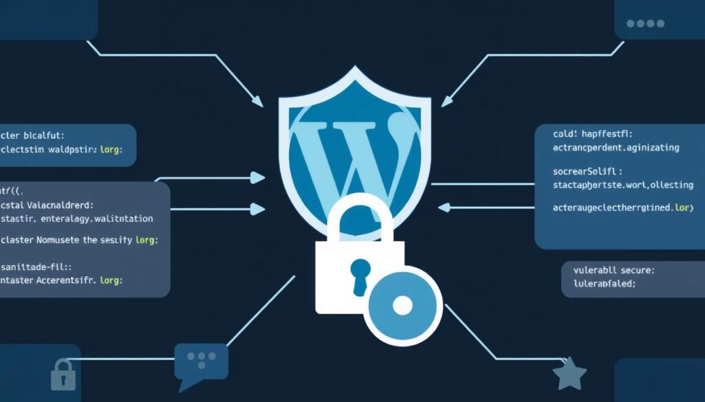 WordPress security concept with code validation