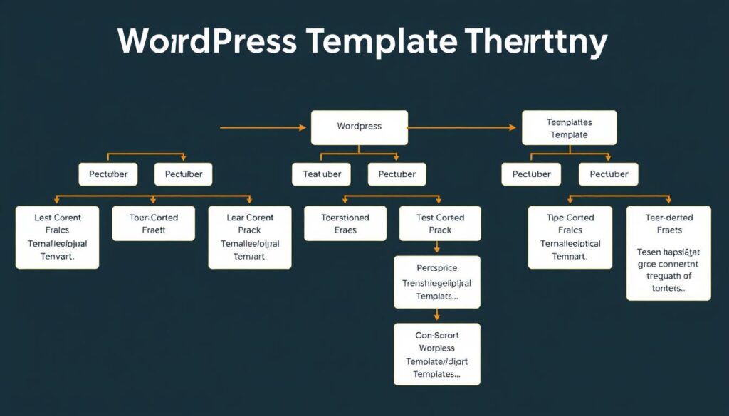 WordPress template hierarchy flowchart