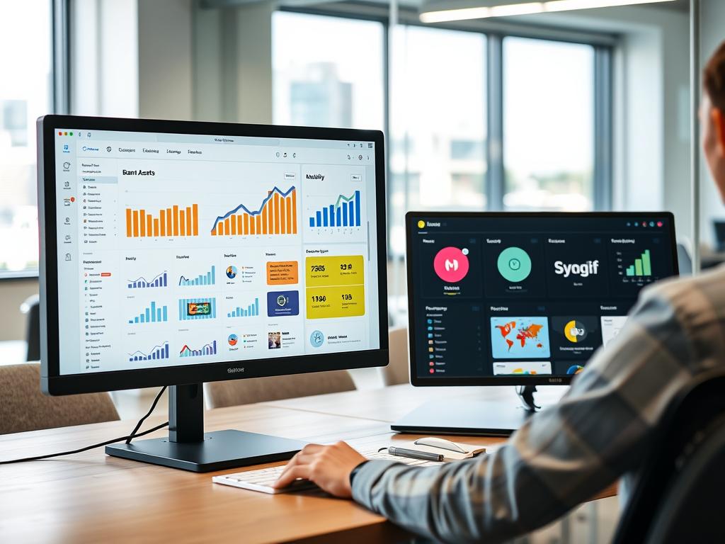 AI tools analyzing and generating brand assets for a Sydney business