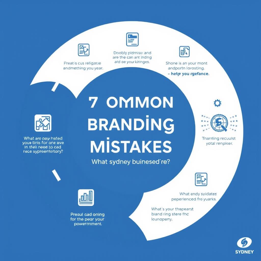 Infographic showing common branding mistakes made by Sydney businesses
