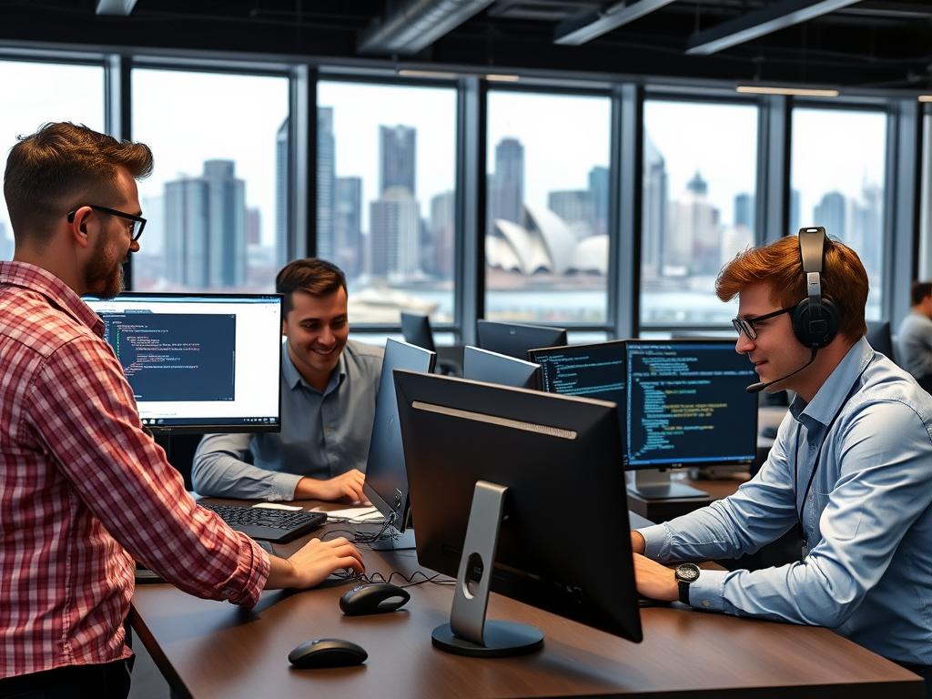 Sydney web development team using modern development tools and collaboration software
