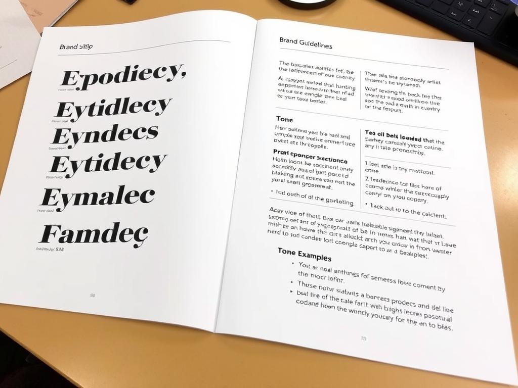 Typography selection and brand voice development for a Sydney business
