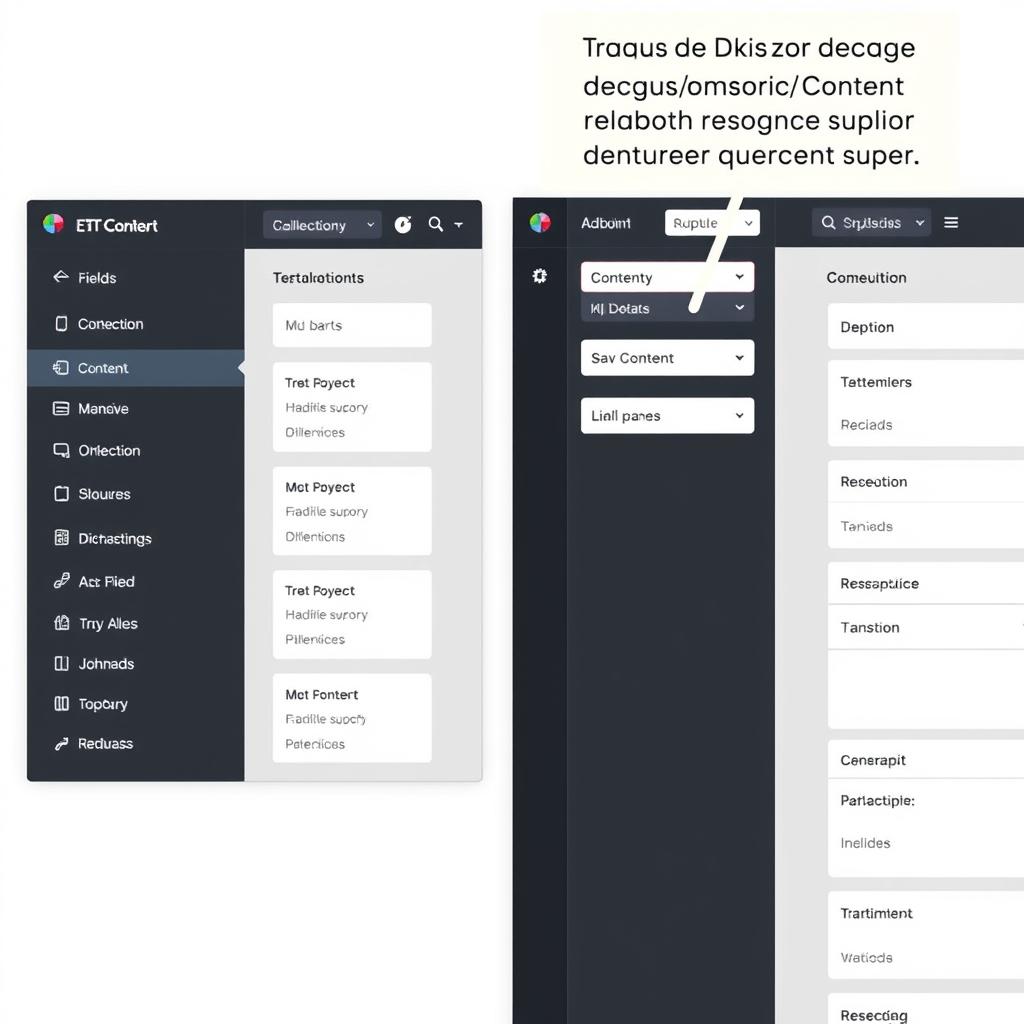 Webflow CMS interface showing content collections and dynamic content Webflow CMS interface showing content collections and dynamic content
