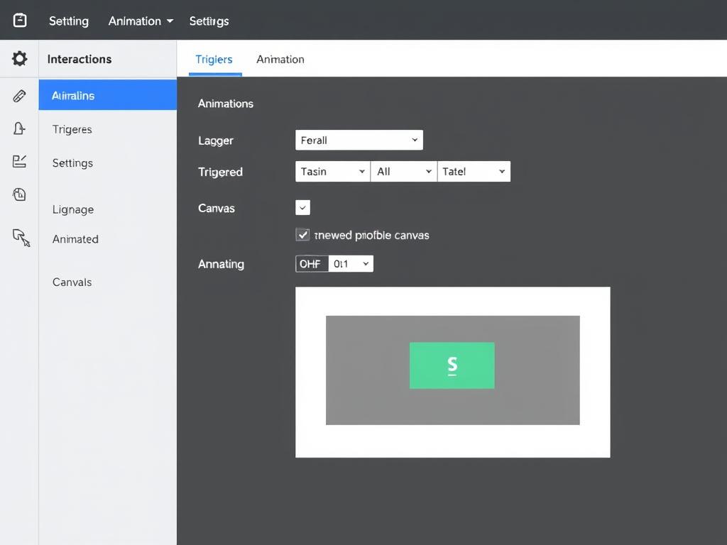 Webflow animations and interactions being configured Webflow animations and interactions being configured