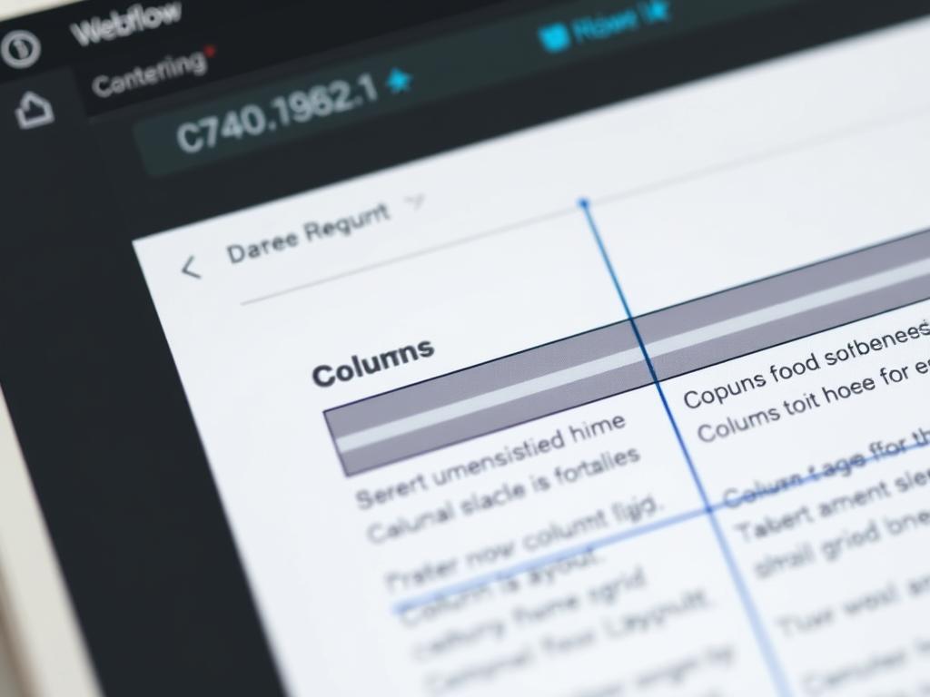 Webflow grid system being used to create a responsive layout Webflow grid system being used to create a responsive layout
