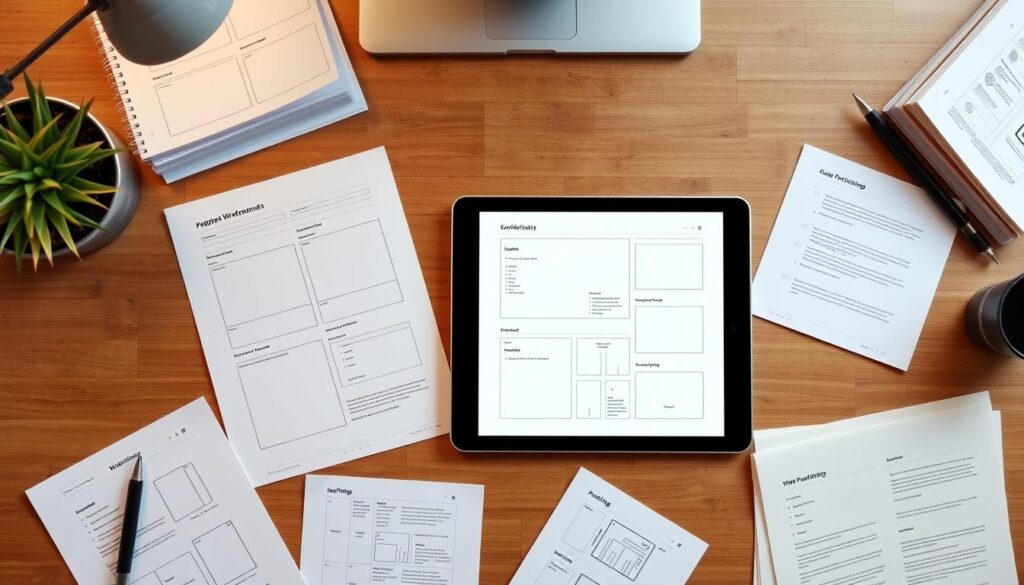 Website wireframing process for Webflow website development