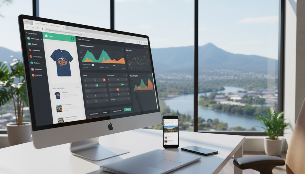 Penrith Shopify web design customisation dashboard