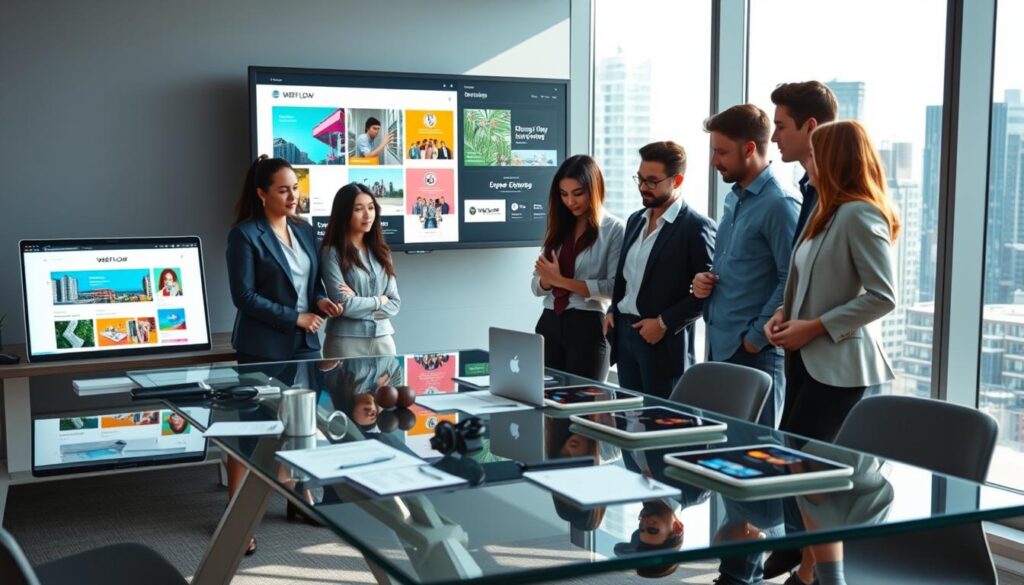 webflow website agency portfolio evaluation