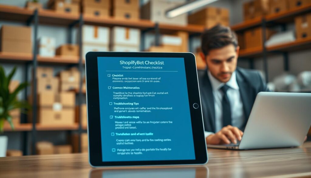 shopify bot troubleshooting preventive maintenance checklist